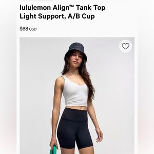 Lululemon Align Tank Top White